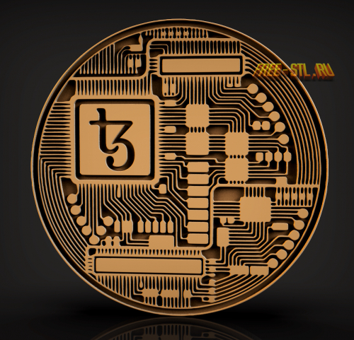 биткоин 3D модель форvат stl