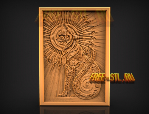 кот 3D модель формат STL