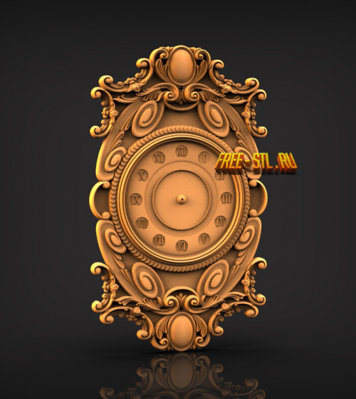clock 3D model free stl