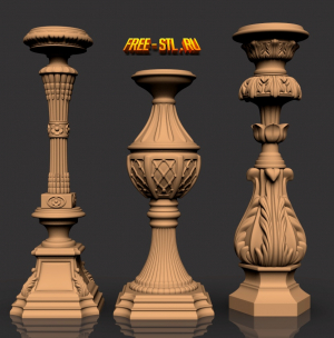 балясины 3D модель формат STL