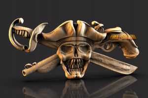 Pirate character 3D formato de archivo STL descargar gratis