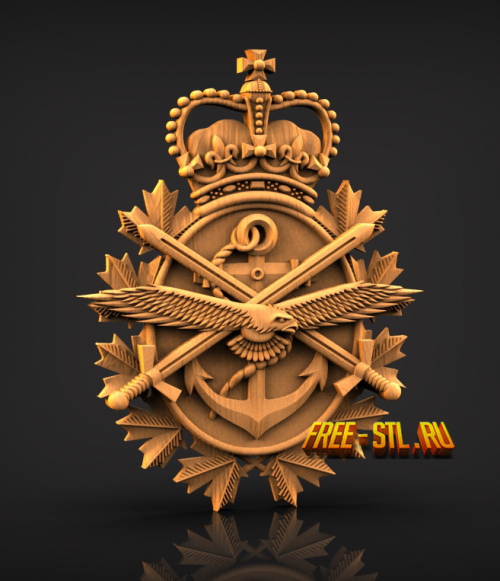 coat of arms of the canadian armed forces stl file