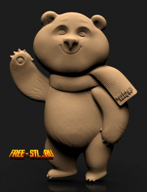 мишка 3D модель