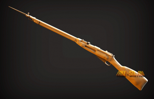 3d STL models for CNC coat of rifle