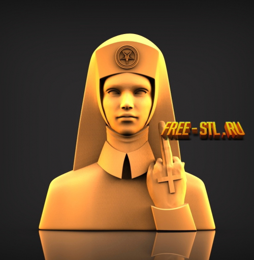 тёмная монашка 3D модель формат STL