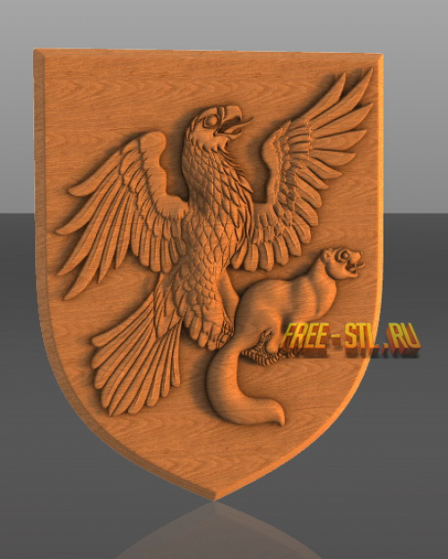 3D модель герб Якутск