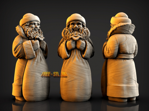 дед мороз формат 3d файл stl