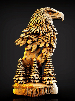 орел 3d модель stl