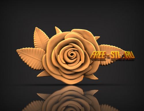 цветок 3D модель формат STL