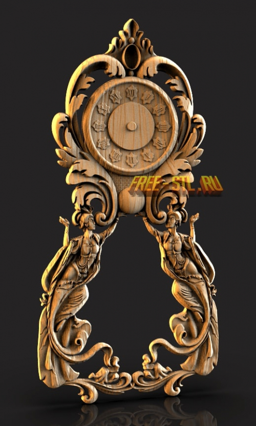 reloj de pared 3D formato de archivo STL descargar gratis
