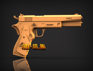 Colt m 1911 free 3D model STL