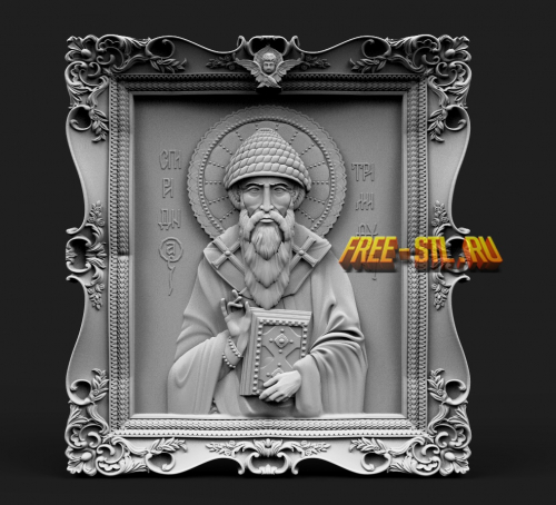 3D модель иконы Святой Спиридон